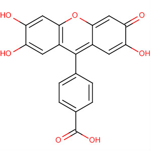 Structure of 4-(2,3,7-trihydroxy-6-oxo-xanthen-9-yl)benzoic acid