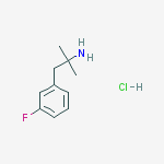 Structure of 1-(3-Fluorophenyl)-2-methylpropan-2-amine hydrochloride