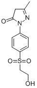 Structure of 2,4-dihydro-2-[4-[(2-hydroxyethyl)sulfonyl]phenyl]-5-methyl-3h-pyrazol-3-on