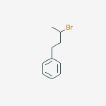 Chemical structure of Benzene, (3-bromobutyl)-