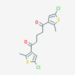 1,5-bis(5-chloro-2-methylthiophen-3-yl)pentane-1,5-dione结构式