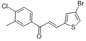 Structure of 3-(4-BROMO-2-THIENYL)-1-(4-CHLORO-3-METHYLPHENYL)PROP-2-EN-1-ONE