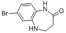 Structure of 7-BROMO-1,3,4,5-TETRAHYDRO-2H-1,5-BENZODIAZEPIN-2-ONE