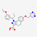 Structure of 1-[1-(3-ethoxyphenyl)propyl]-7-(pyrimidin-5-ylmethoxy)-4,5-dihydrobenzo[g]indazole-3-carboxylic Acid