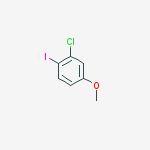 Structure of 2-chloro-1-iodo-4-methoxybenzene