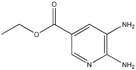 5,6-Diaminopyridine-3-carboxylic acid ethyl ester结构式