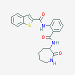 Structure of N-{2-[(2-oxo-3-azepanyl)carbamoyl]phenyl}-1-benzothiophene-2-carb Oxamide
