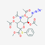 Structure of METHYL (PHENYL 5-ACETAMIDO-4,7,8-TRI-O-ACETYL-9-AZIDO-3,5,9-TRIDEOXY-2-THIO-D-GLYCERO-BETA-D-GALACTO-2-NONULOPYRANOSID)ONATE