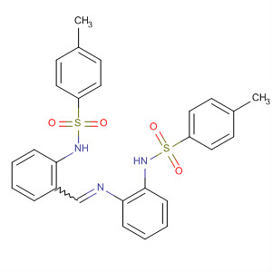 Benzenesulfonamide,4-methyl-N-[2-[[[2-[[(4-methylphenyl)sulfonyl]amino]phenyl]imino]methyl]phenyl]-结构式