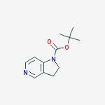 Structure of 1H-Pyrrolo[3,2-c]pyridine-1-carboxylic acid,2,3-dihydro-1,1-diemthylethyl ester
