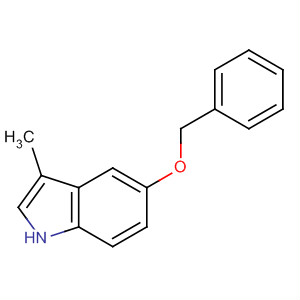 Structure of 1H-Indole, 3-methyl-5-(phenylmethoxy)-