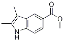 Structure of 1H-Indole-5-carboxylic acid, 2,3-diMethyl-, Methyl ester