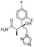 (αR,βR)-β-(2,4-Difluorophenyl)-β-hydroxy-α-Methyl-1H-1,2,4-triazole-1-butanaMide结构式