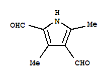 1H-Pyrrole-2,4-dicarboxaldehyde,3,5-dimethyl-结构式