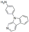 9-(4-AMINOPHENYL)-9H-PYRIDO[3,4-B]INDOLE结构式