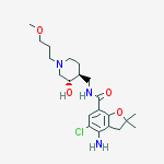 Structure of 4-amino-5-chloro-n-[[(3s,4s)-3-hydroxy-1-(3-methoxypropyl)piperidin-4-yl]methyl]-2,2-dimethyl-3h-1-benzofuran-7-carboxamide