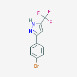 3-(4-Bromophenyl)-5-(Trifluoromethyl)-1h-Pyrazole结构式