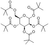 Structure of 1,2,3,4,6-PENTA-O-PIVALOYL-D-MANNOPYRANOSE