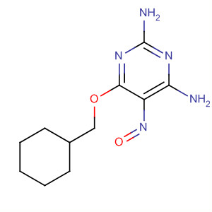 6-(cyclohexylmethoxy)-5-nitrosopyrimidine-2,4-diamine结构式