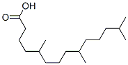 Structure of 5,9,13-trimethyltetradecanoic acid