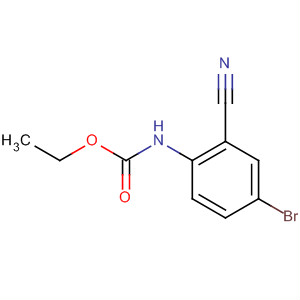 Structure of Carbamic acid, (4-bromo-2-cyanophenyl)-, ethyl ester