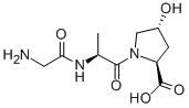 Structure of H-GLY-ALA-HYP-OH
