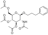 Structure of PHENYLPROPYL 2-ACETAMIDO-3,4,6-TRI-O-ACETYL-2-DEOXY-BETA-D-GLUCOPYRANOSIDE