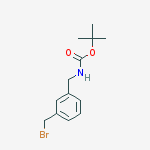 Structure of N-[3-(Bromomethyl)benzyl]carbamic acid tert-butyl ester