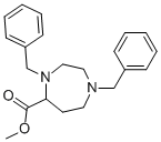 Structure of 1H-1,4-DIAZEPINE-5-CARBOXYLIC ACID, HEXAHYDRO-1,4-BIS(PHENYLMETHYL)-, METHYL ESTER