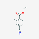Structure of Benzoic acid, 4-cyano-2-methyl-, ethyl ester
