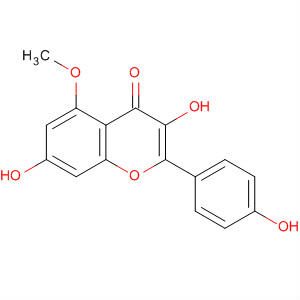 4H-1-Benzopyran-4-one, 3,7-dihydroxy-2-(4-hydroxyphenyl)-5-methoxy-结构式