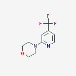 4-[4-(TRIFLUOROMETHYL)PYRIDIN-2-YL]MORPHOLINE结构式