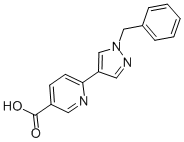 6-(1-Methyl-1H-pyrazol-4-yl)-nicotinic acid结构式