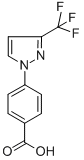 Structure of 4-[3-(TRIFLUOROMETHYL)-1H-PYRAZOL-1-YL]BENZOIC ACID