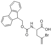 Structure of FMOC-L-2-AMINO-4-BROMO-4-PENTENOIC ACID