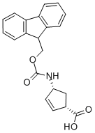 Structure of (-)-(1S,4R)-N-FMOC-4-AMINOCYCLOPENT-2-ENECARBOXYLIC ACID
