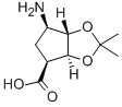 Structure of (1S,3R,4S,6R)-N-BOC-6-AMINO-2,2-DIMETHYLTETRAHYDROCYCLOPENTA[1.3]DIOXOLE-4-CARB ACID