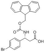 Structure of FMOC-(R)-3-AMINO-3-(4-BROMO-PHENYL)-PROPIONIC ACID