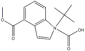 Structure of 1-tert-Butyl 4-methyl 1H-indole-1,4-dicarboxylate