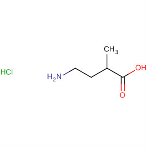 Structure of Butanoic acid, 4-amino-2-methyl-, hydrochloride