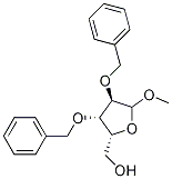 ((2R,3S,4R)-3,4-BIS(BENZYLOXY)-5-METHOXYTETRAHYDROFURAN-2-YL)METHANOL ,98% 结构式
