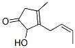 Structure of 4-Hydroxy-3-methyl-2-(2-pentenyl)-2-cyclopenten-1-one