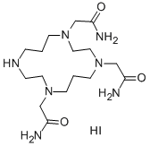 1,4,8-三(氨甲酰基甲基)-1,4,8,11-四氮杂环十四烷 单氢碘结构式