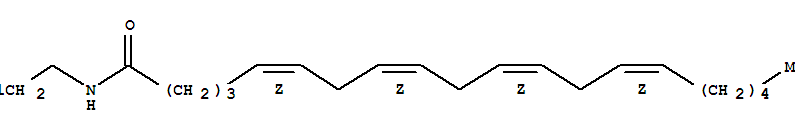Structure of N-(2-CHLOROETHYL)-5Z,8Z,11Z,14Z-EICOSATETRAENAMIDE
