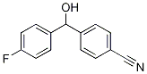 Structure of 4-[(4-Fluorophenyl)(hydroxy)methyl]benzonitrile