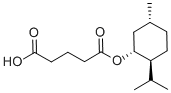Structure of Pentanedioic acid, 1-[(1R,2S,5R)-5-methyl-2-(1-methylethyl)cyclohexyl] ester