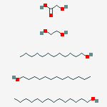 Structure of GLYCOLIC ACID ETHOXYLATE LAURYL ETHER, M N CA. 690