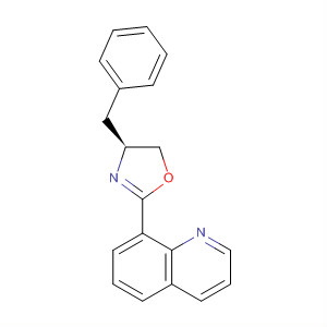 (S)-4-苄基-2-(喹啉-8-基)-4,5-二氢恶唑结构式