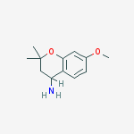Structure of (7-methoxy-2,2-dimethyl-3,4-dihydro-2H-chromen-4-yl)amine(SALTDATA: FREE)