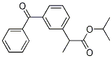 Structure of Benzeneacetic acid, 3-benzoyl-a-methyl-, 1-methylethyl ester